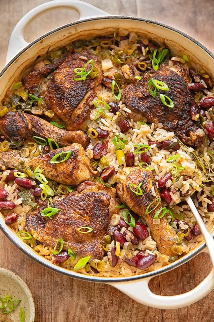 JERK CHICKEN RICE AND PEAS