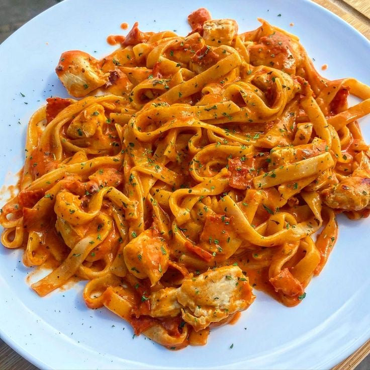 Italian tomato chicken tagliatelle