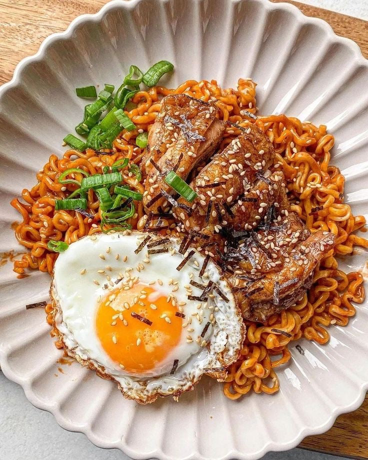 Bangkok Chicken Noodles with Crispy Fried Egg