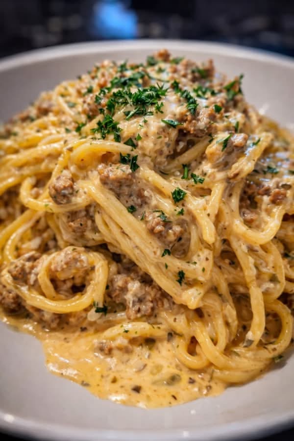 GARLIC HONEY BUTTER TURKEY SPAGHETTI