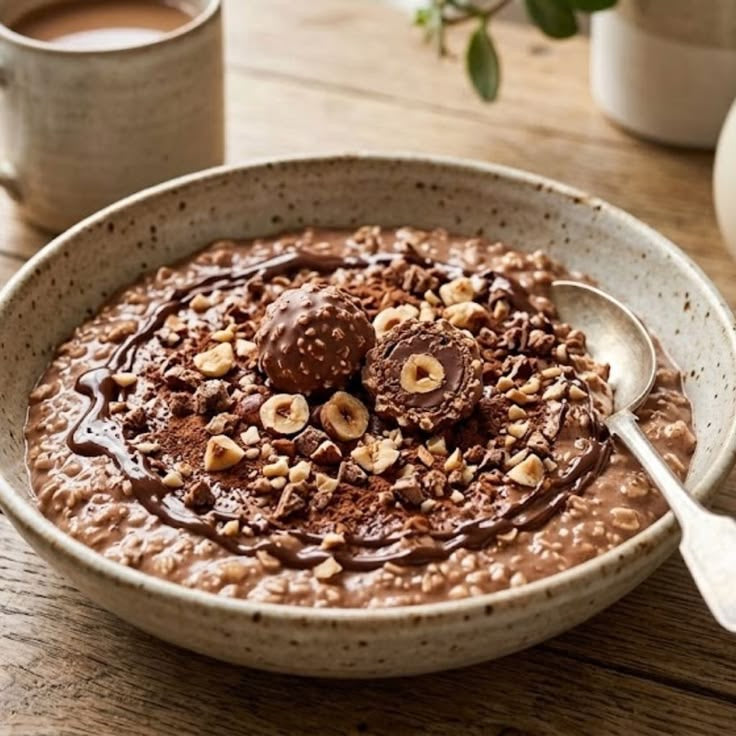 FERRERO SWIRL CHOCOLATE OVERNIGHT OATS