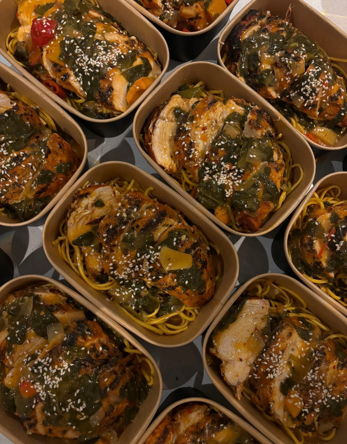 Miso Caramel Chicken Noodles