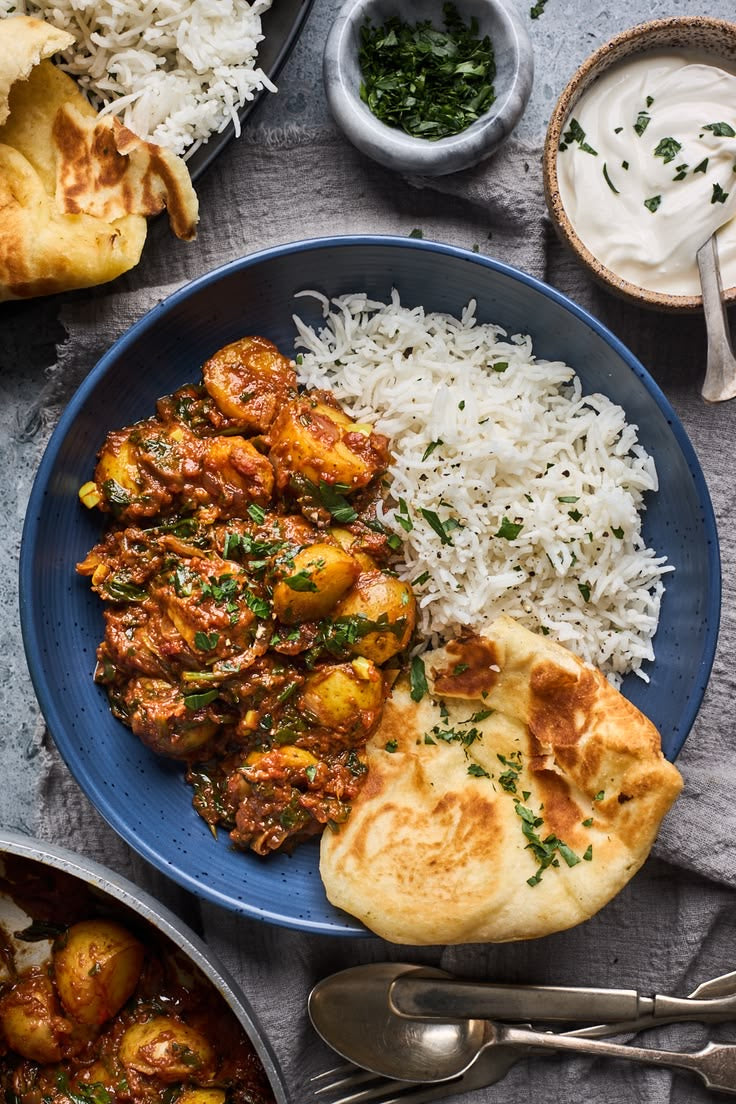 Tandoori Chicken with Saag Aloo