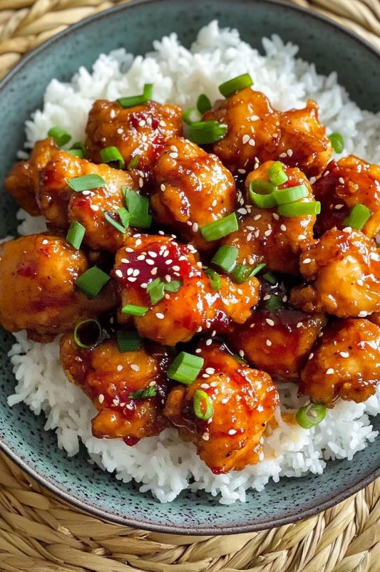 Sticky Sweet chilli chicken & pepper rice