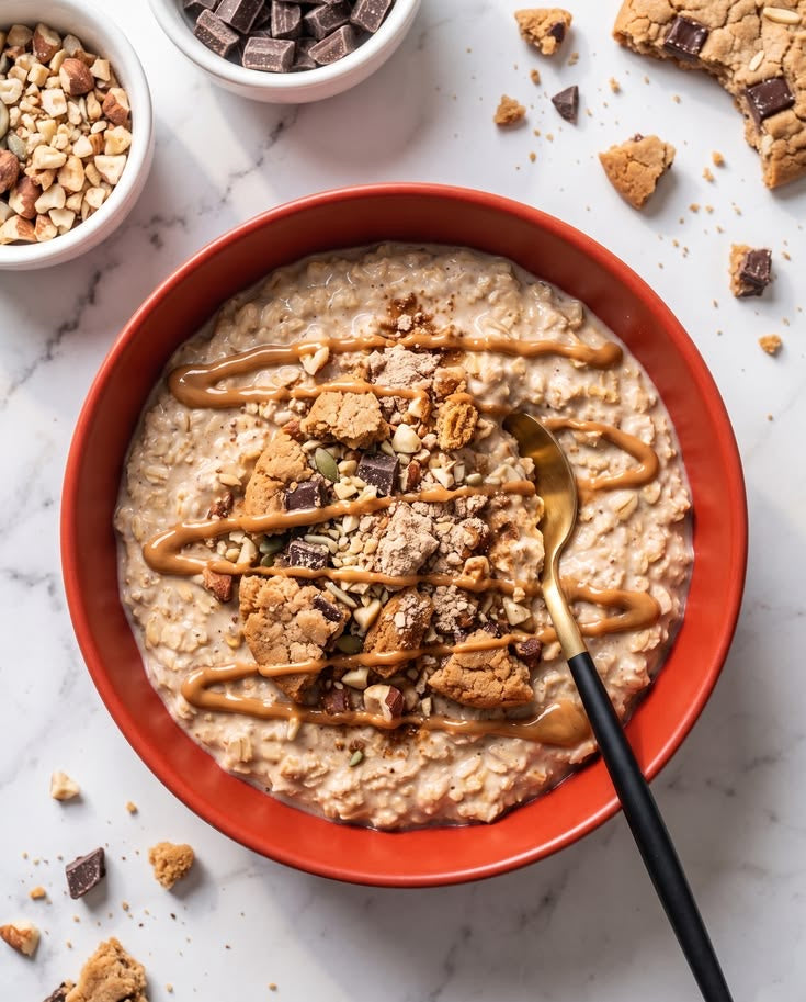 Millionaire Shortbread Protein Oats