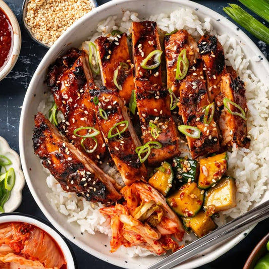 KOREAN BBQ CHICKEN KAL GUKSU