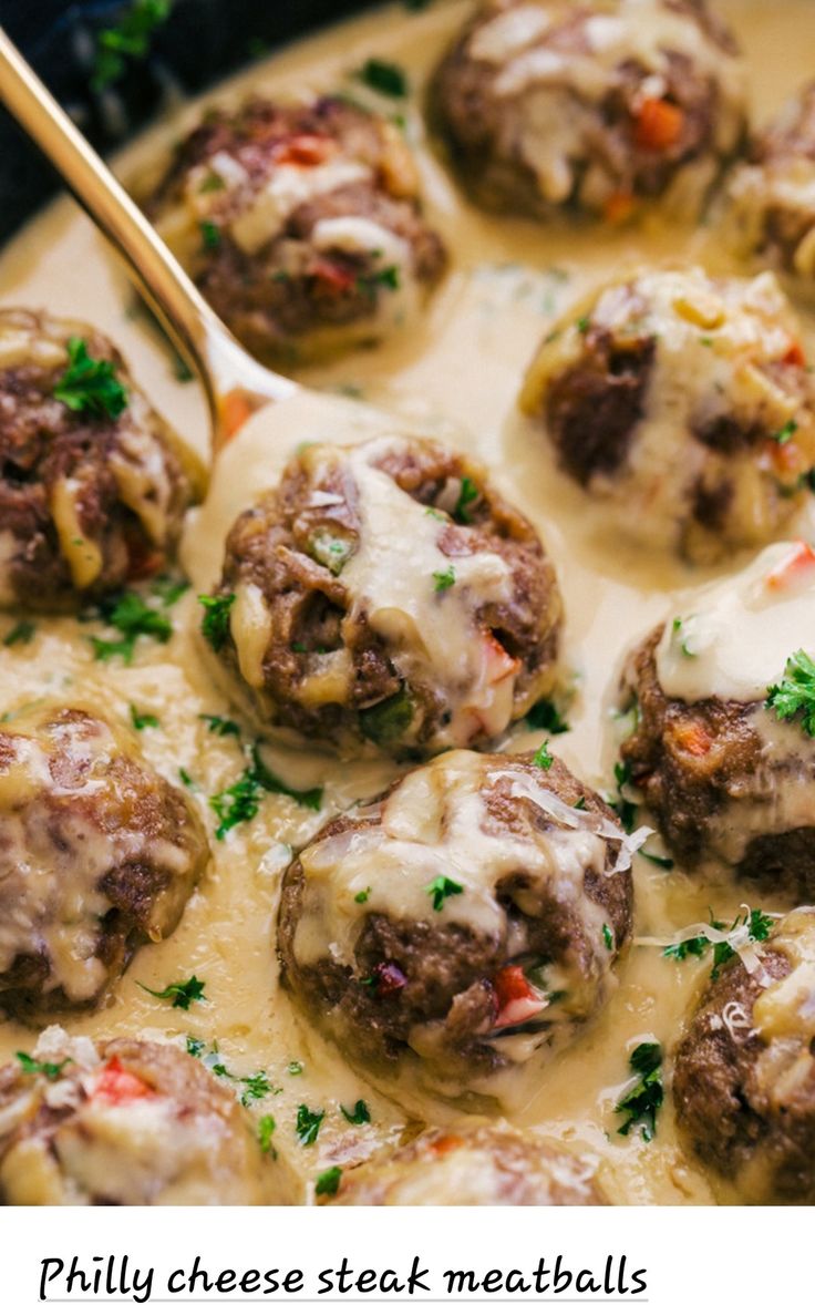 PHILLY CHEESE STEAK MEATBALLS